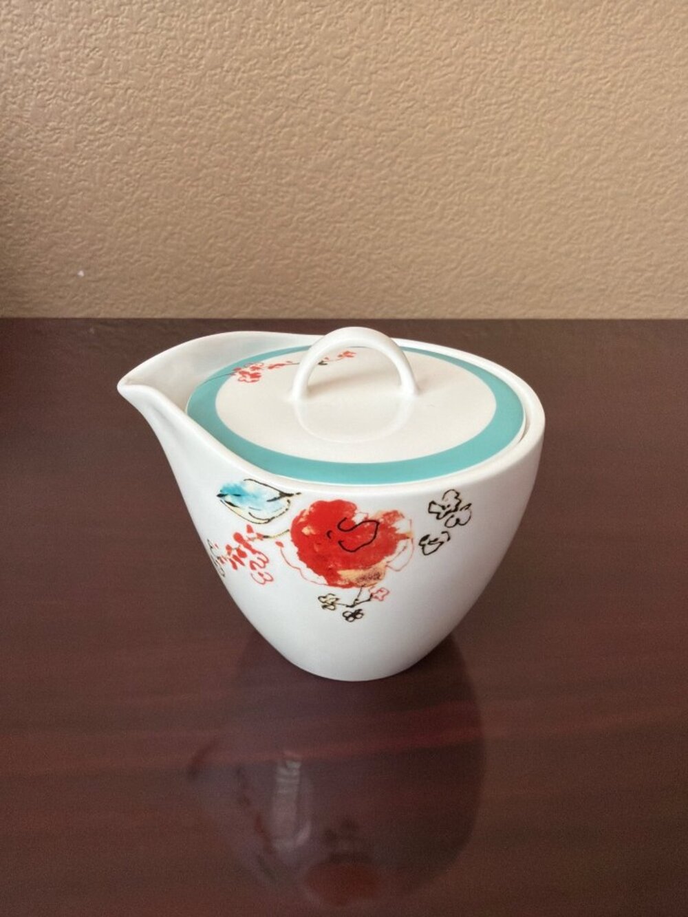 Lenox "Chirp" Creamer and Sugar Bowl w/Lid Set of 2 Pre-owned No Box - Picture 11 of 16